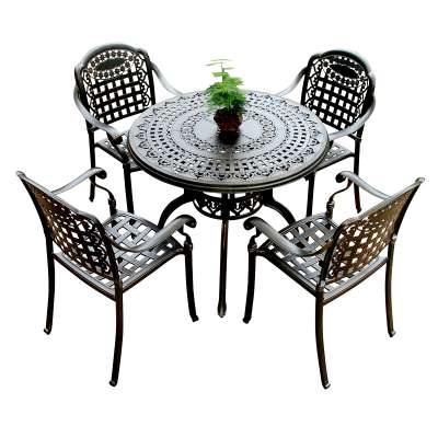 5-piece cast aluminum patio furniture garden furniture Outdoor furniture durable and used for years