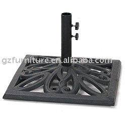 24'' Square Cast Iron Umbrella Base